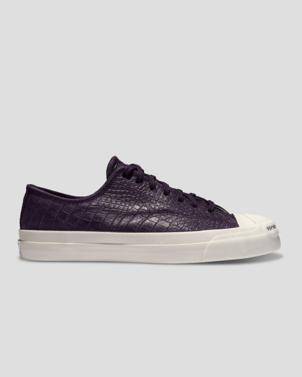 Converse X Pop Trading Co Jack Purcell Pro Lilla Sort Sko Danmark - Converse Lave Sneakers Herre - 2